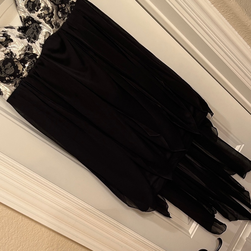 Teeze Me Black and Silver Dress